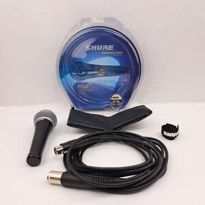 Shure PG58 Dynamic Microphone with Black Cable